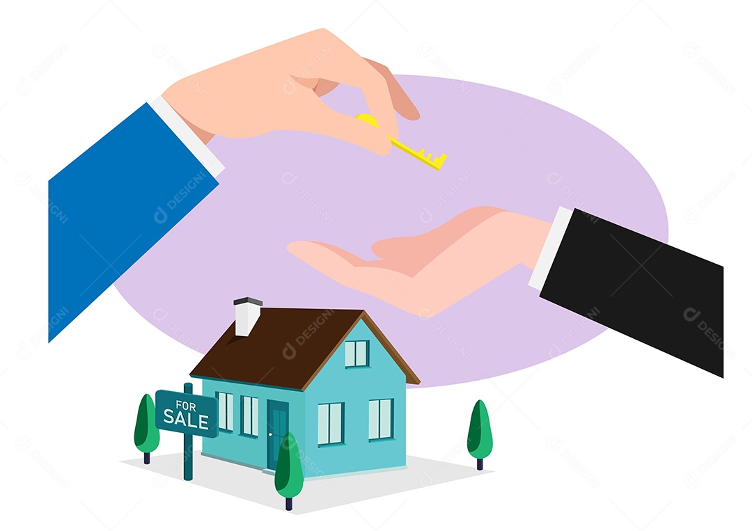 Negócios Imobiliários Ilustração Vetor EPS + AI