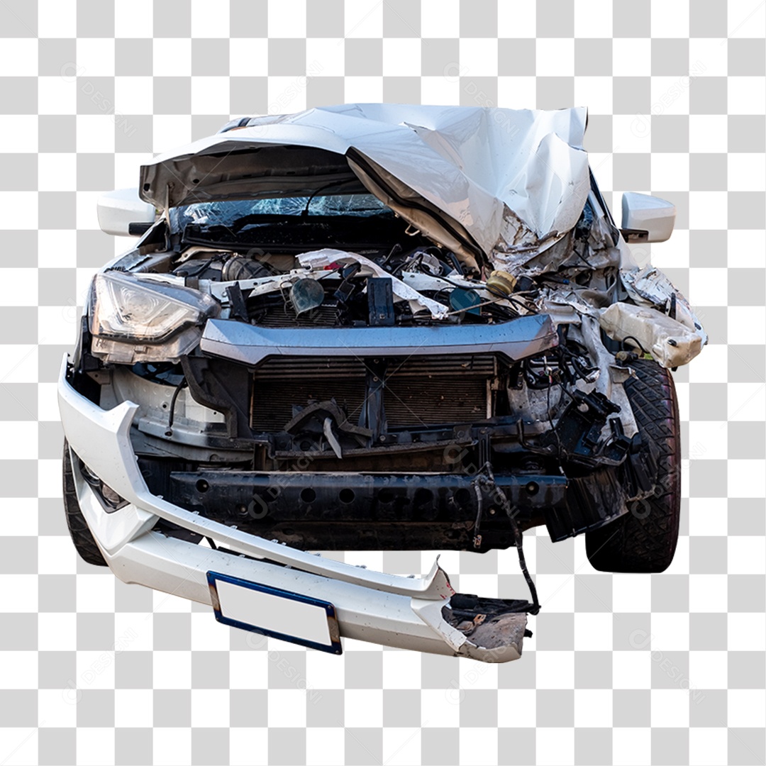 Carros Batidos Funilaria PNG Transparente