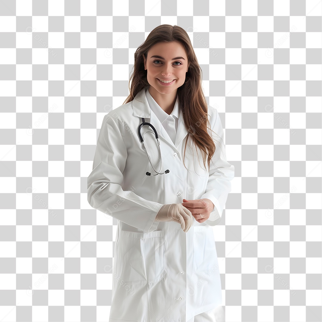 Médica Cardiologista PNG Transparente