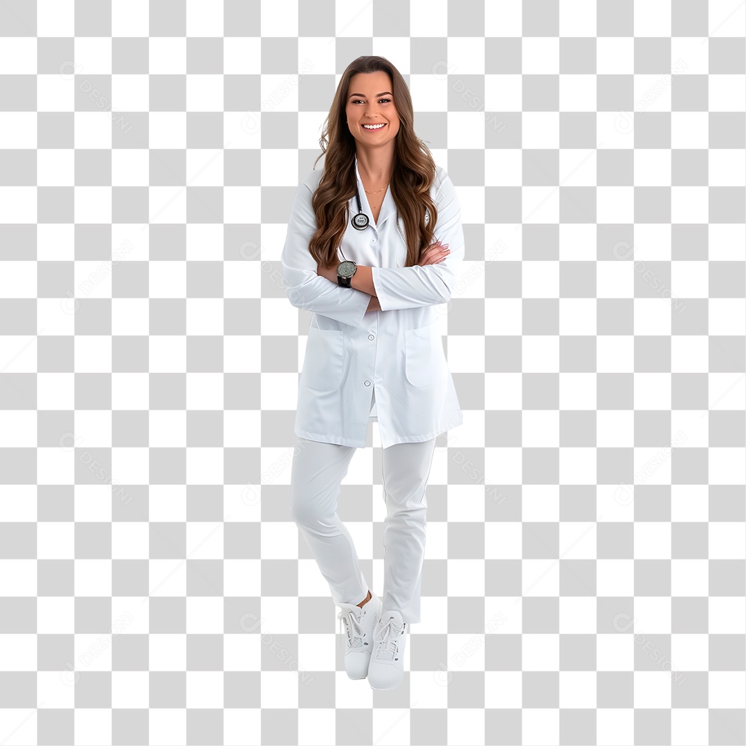 Médica Cardiologista PNG Transparente