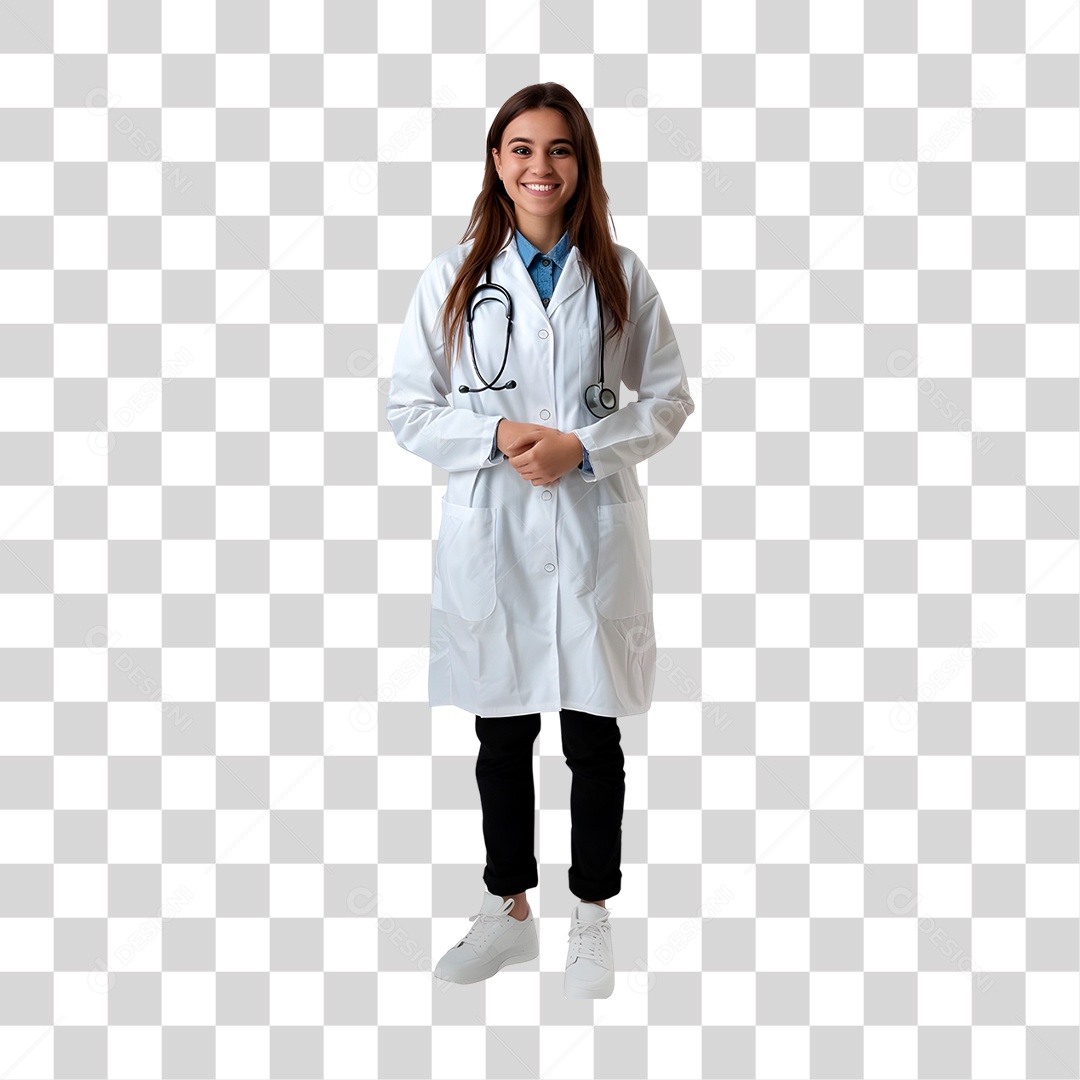 Médica Cardiologista PNG Transparente