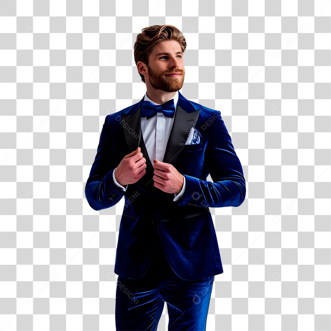 Homem De Terno Sorrindo PNG Transparente
