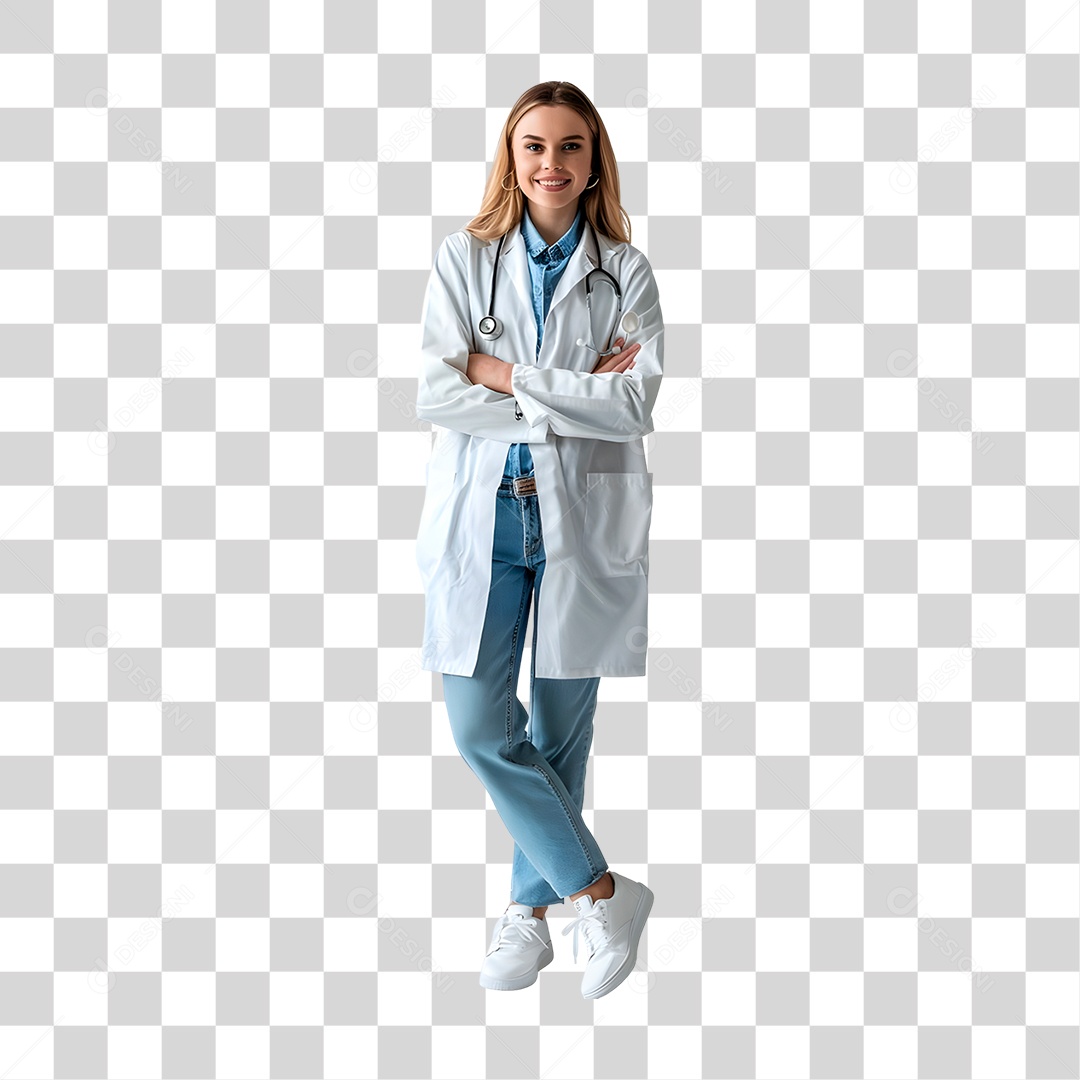Médica Cardiologista PNG Transparente