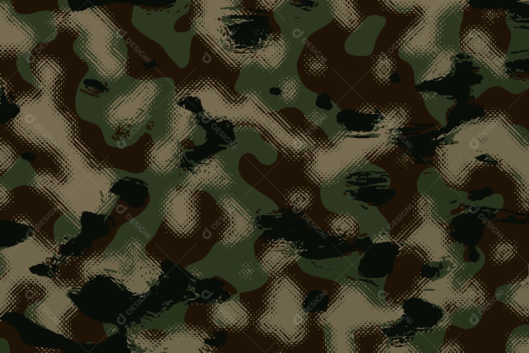 Textura de Camuflagem Militar Ilustração Vetor EPS