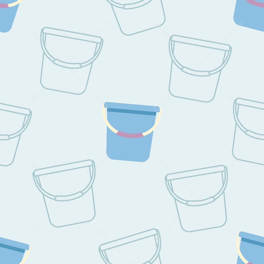 Padrão de Papel de Parede de Balde Vetor EPS