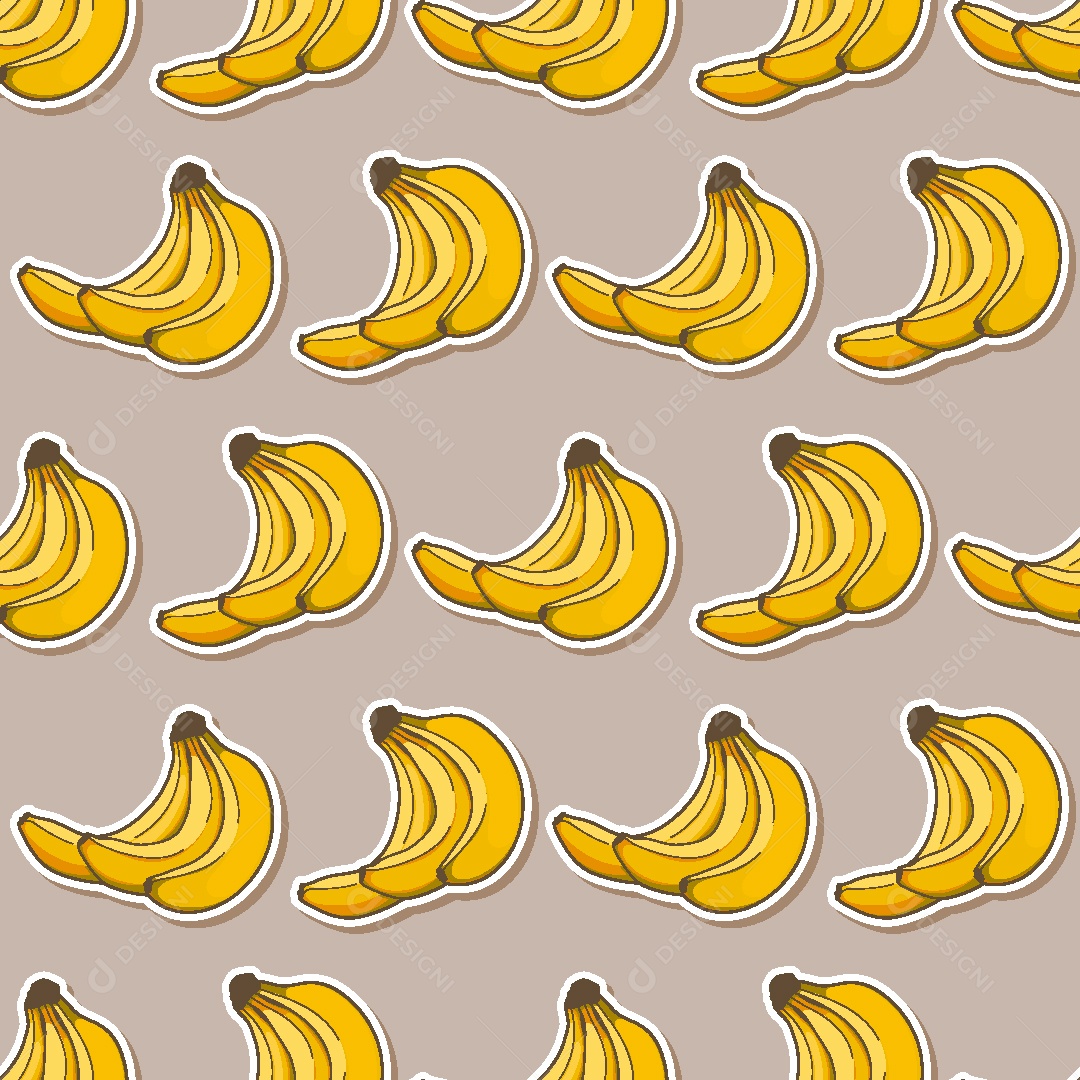 Padrão de Papel de Parede de Bananas Vetor EPS