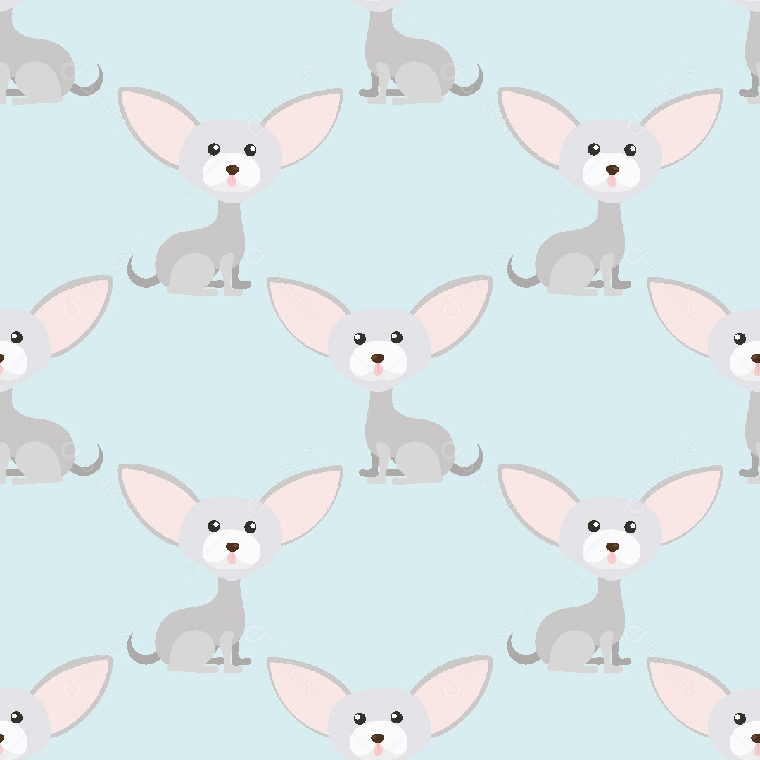 Padrão de Papel de Parede de Cachorro Vetor EPS