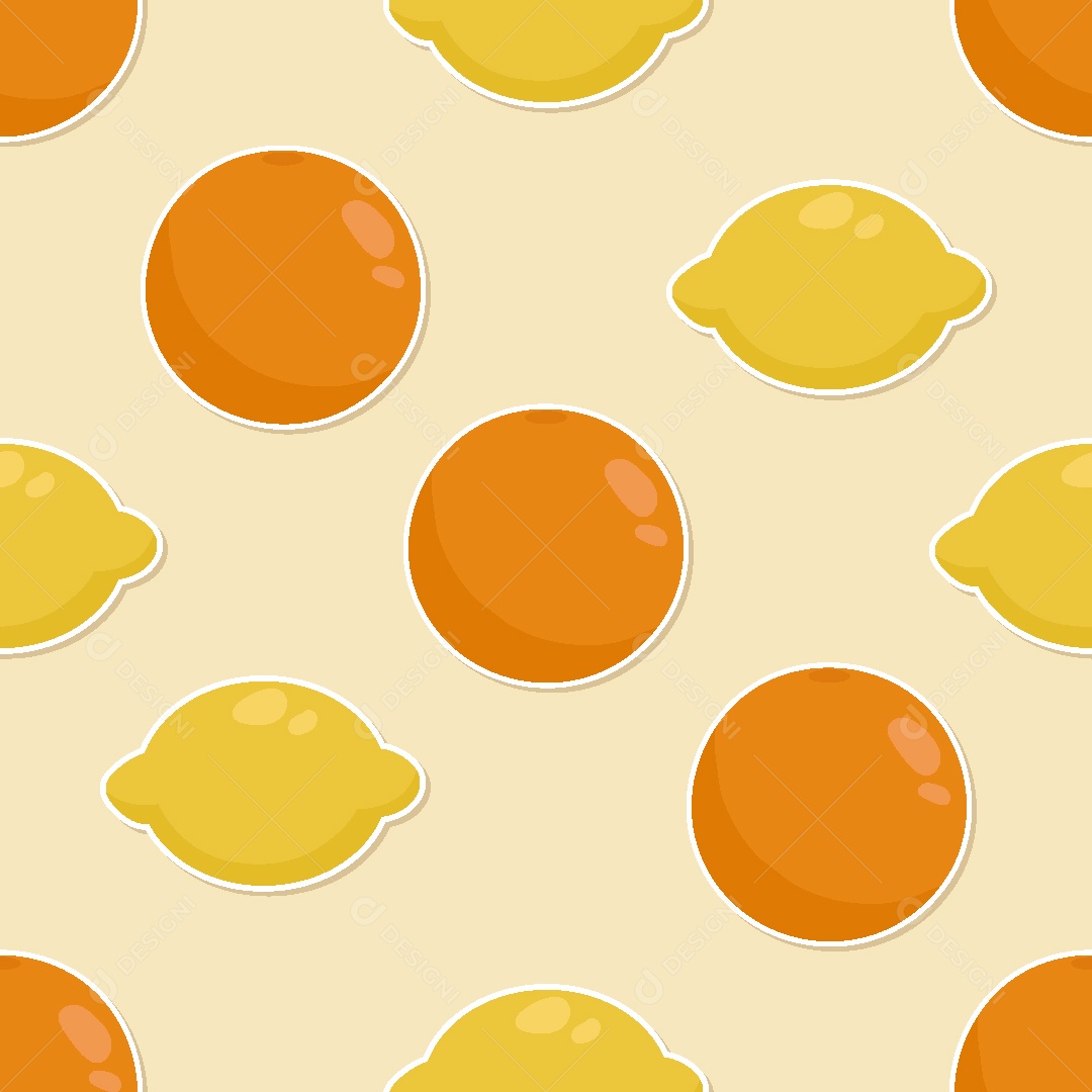 Padrão de Papel de Parede de Limões Vetor EPS