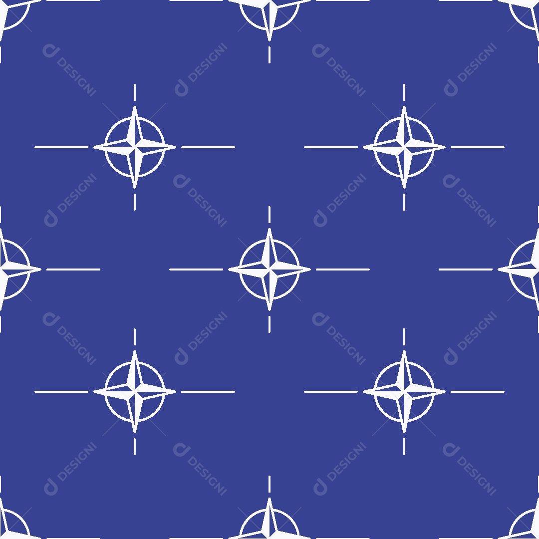 Padrão de Bússola Ilustração Vetor EPS