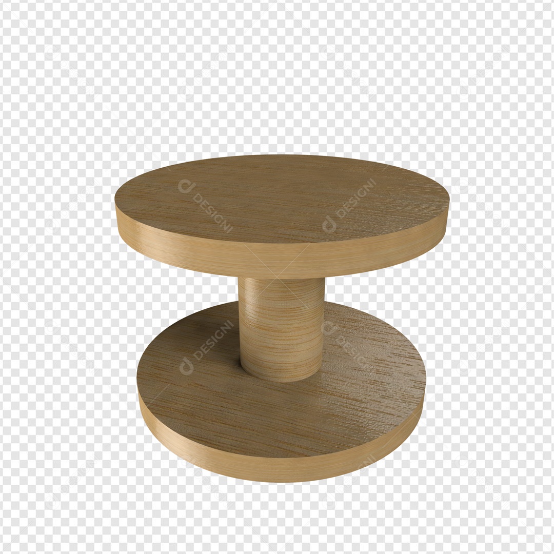 Base de Madeira Elemento 3D para Composição PSD