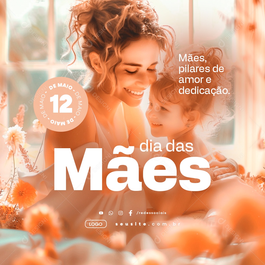 Dia Das Mães 12 de Maio Social Media PSD Editável