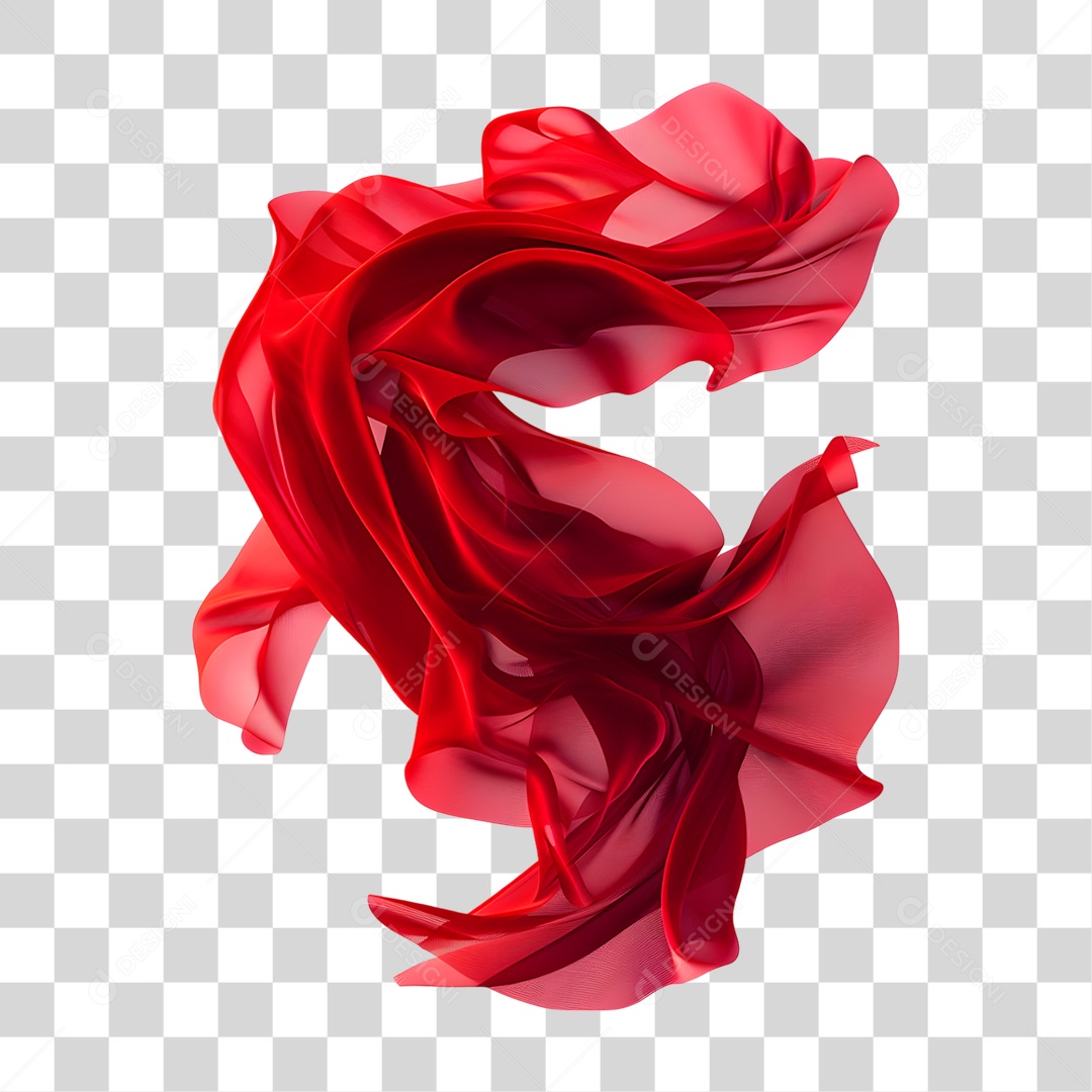Tecido Vermelho PNG Transparente