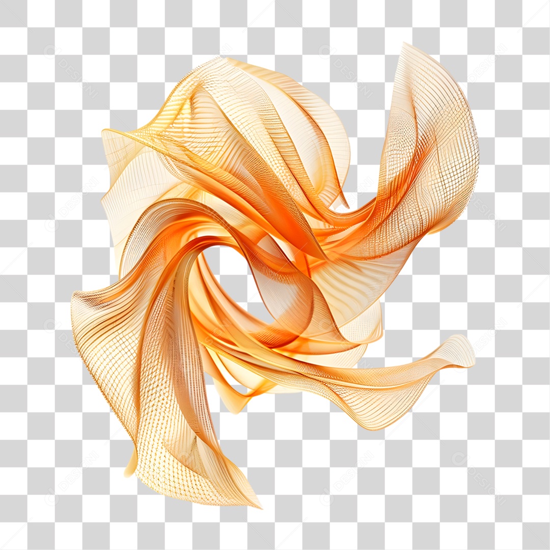 Tecido Dourado PNG Transparente