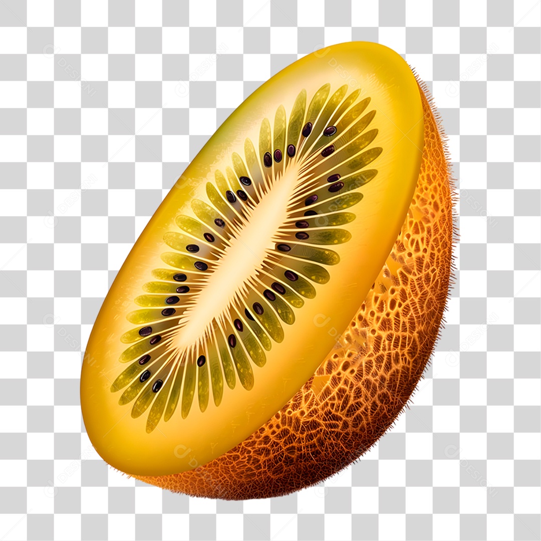 Kiwi Fatiado PNG Transparente