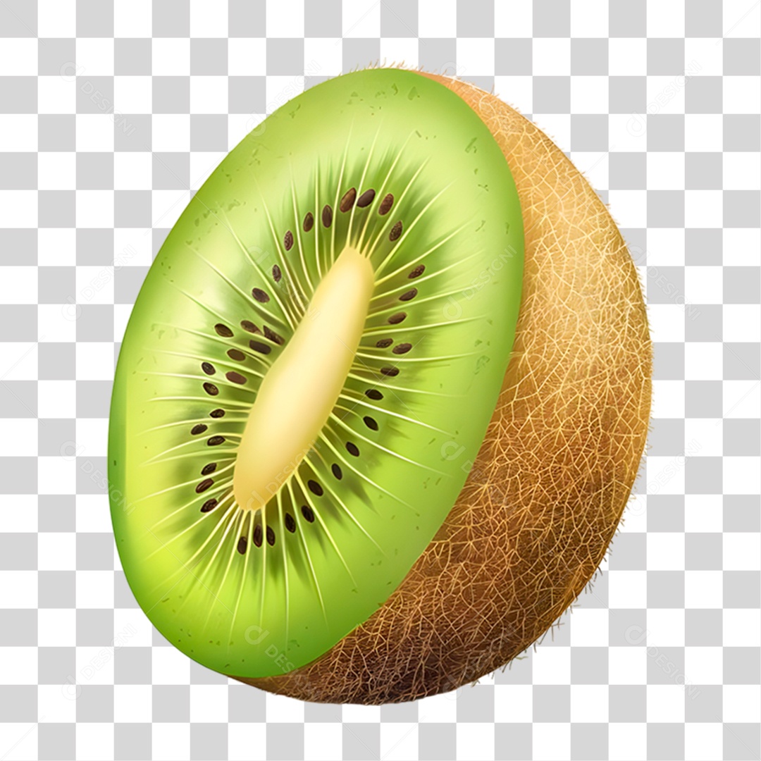 Kiwi Fatiado PNG Transparente
