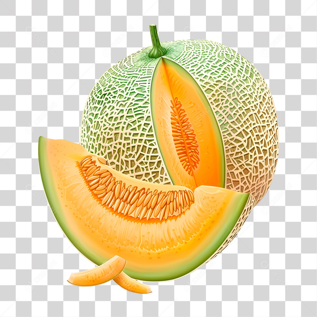 Fruta Melão PNG Transparente