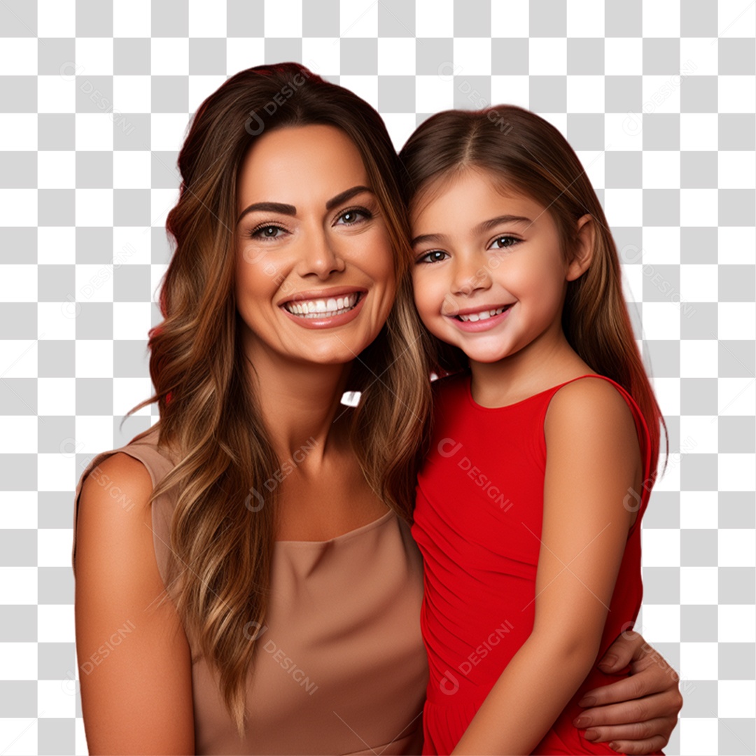 Mãe com Sua Filha PNG Transparente