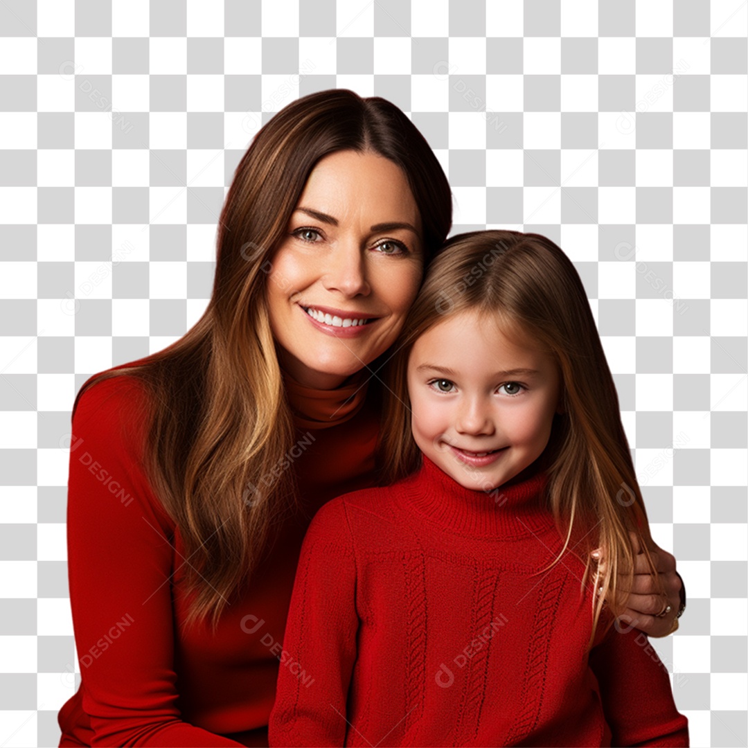 Mãe com Sua Filha PNG Transparente