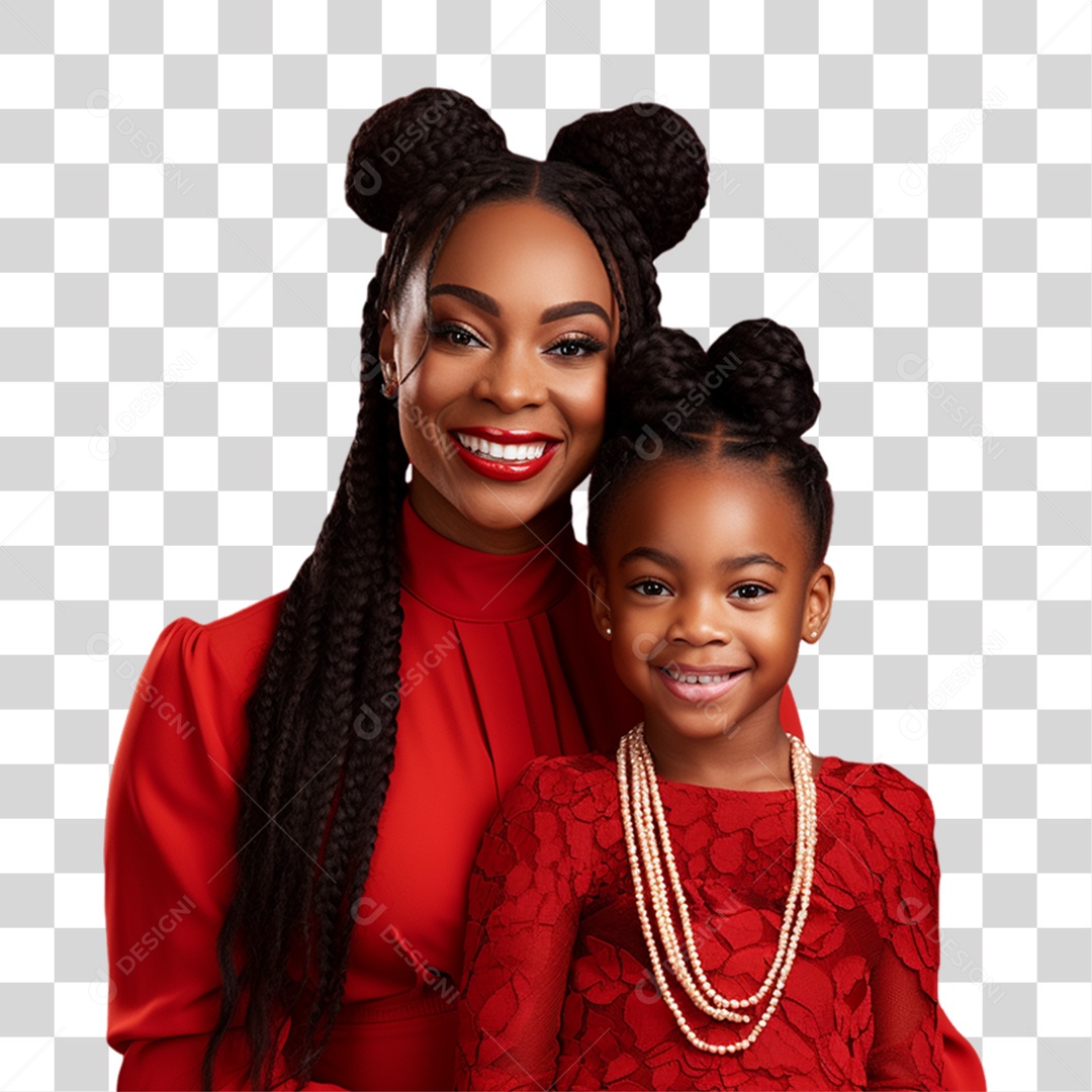 Mãe com Sua Filha PNG Transparente