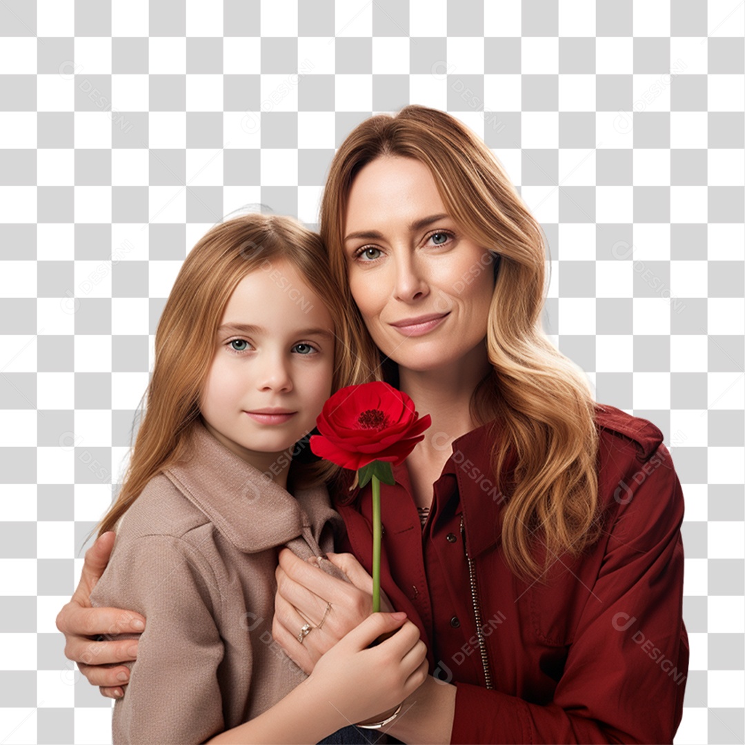 Mãe com Sua Filha PNG Transparente