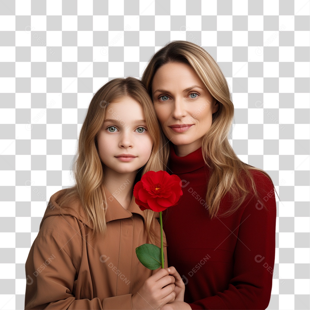 Mãe com Sua Filha PNG Transparente