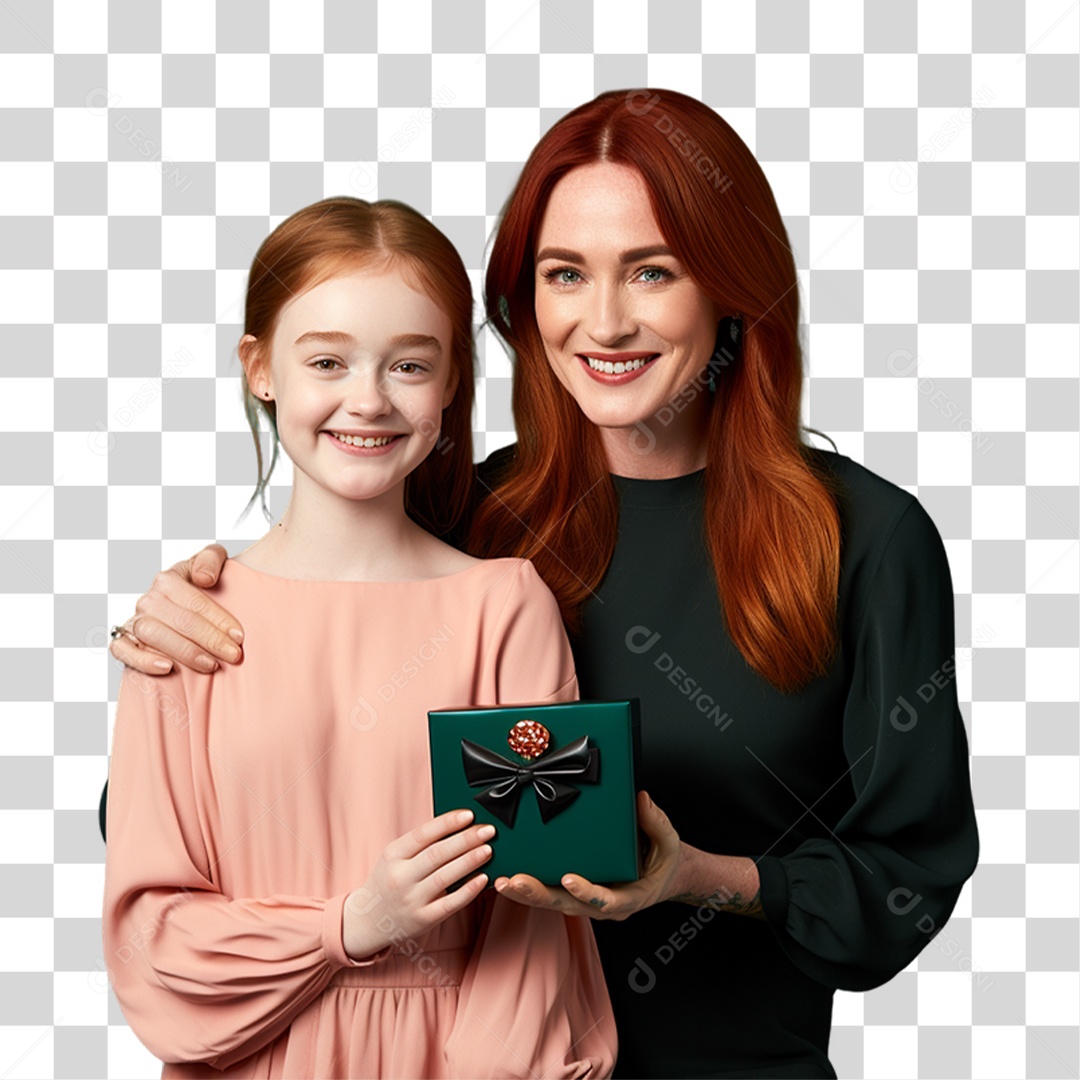 Mãe com Sua Filha PNG Transparente