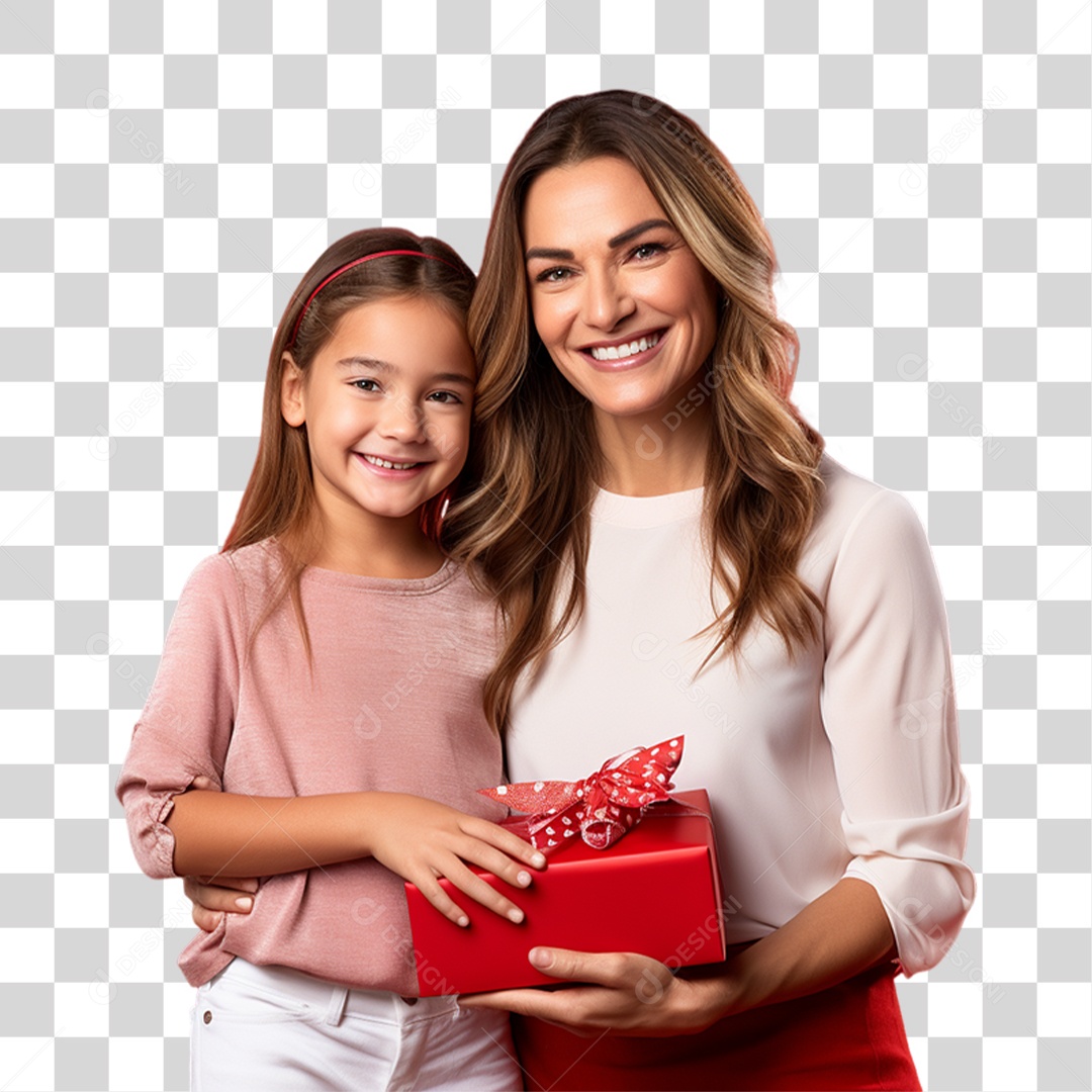 Mãe com Sua Filha PNG Transparente