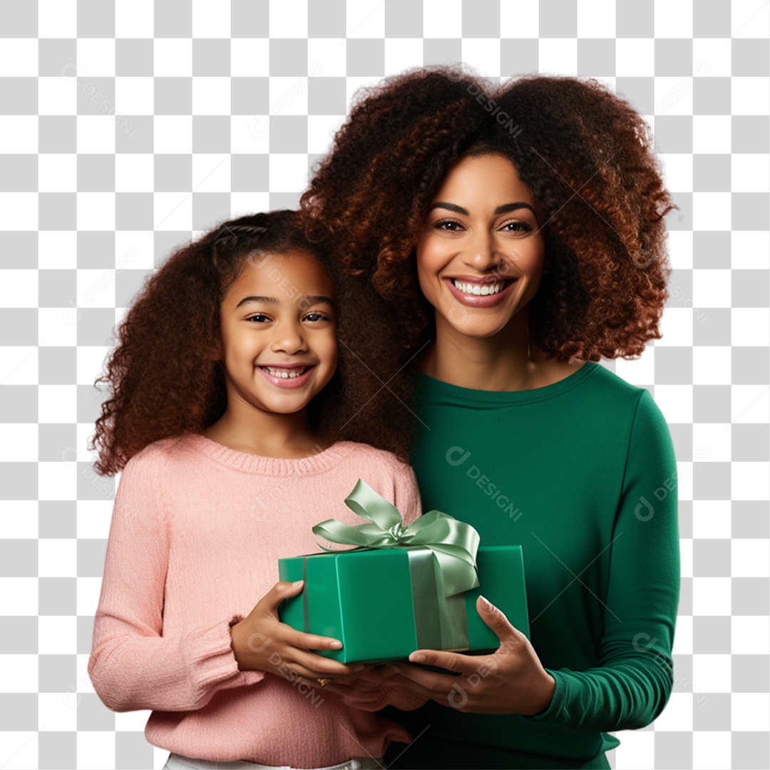 Mãe com Sua Filha PNG Transparente