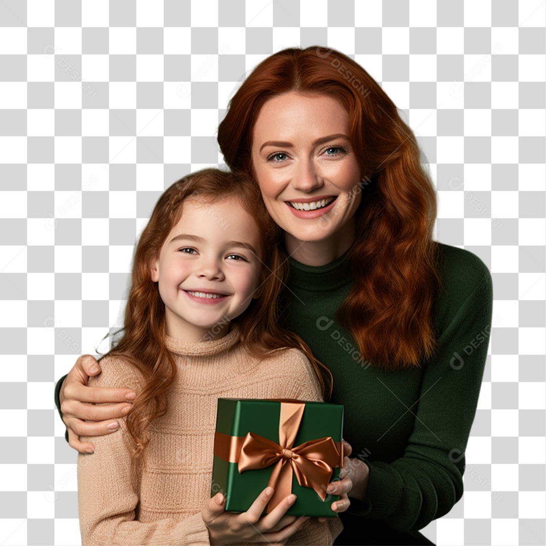 Mãe com Sua Filha PNG Transparente