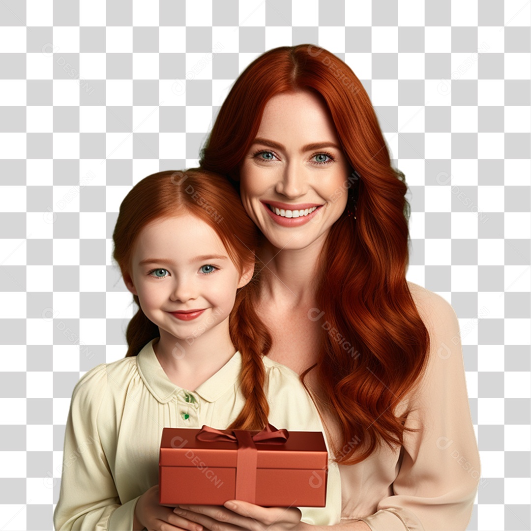 Mãe com Sua Filha PNG Transparente