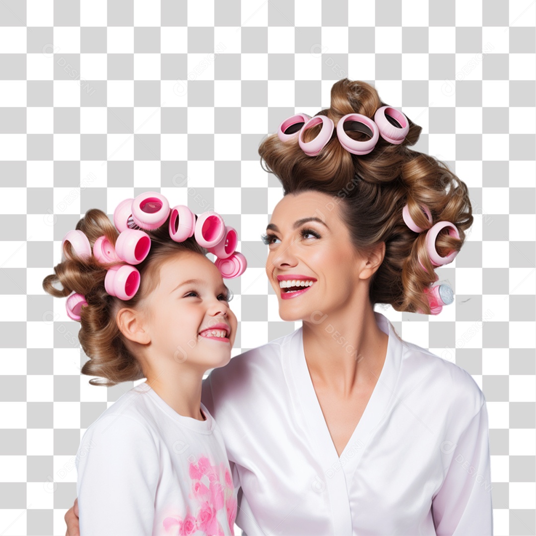 Mãe com Sua Filha PNG Transparente