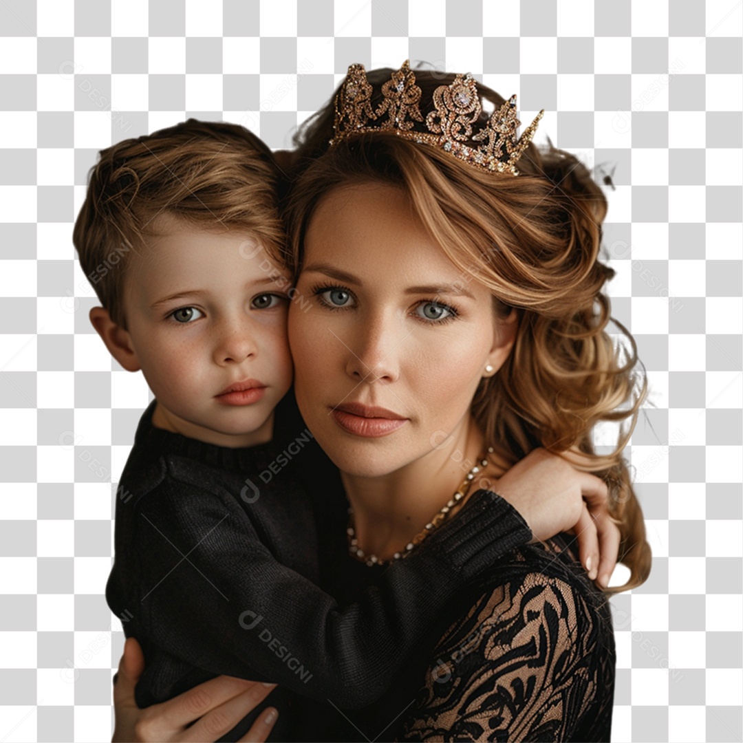 Mãe com Seu Filho PNG Transparente
