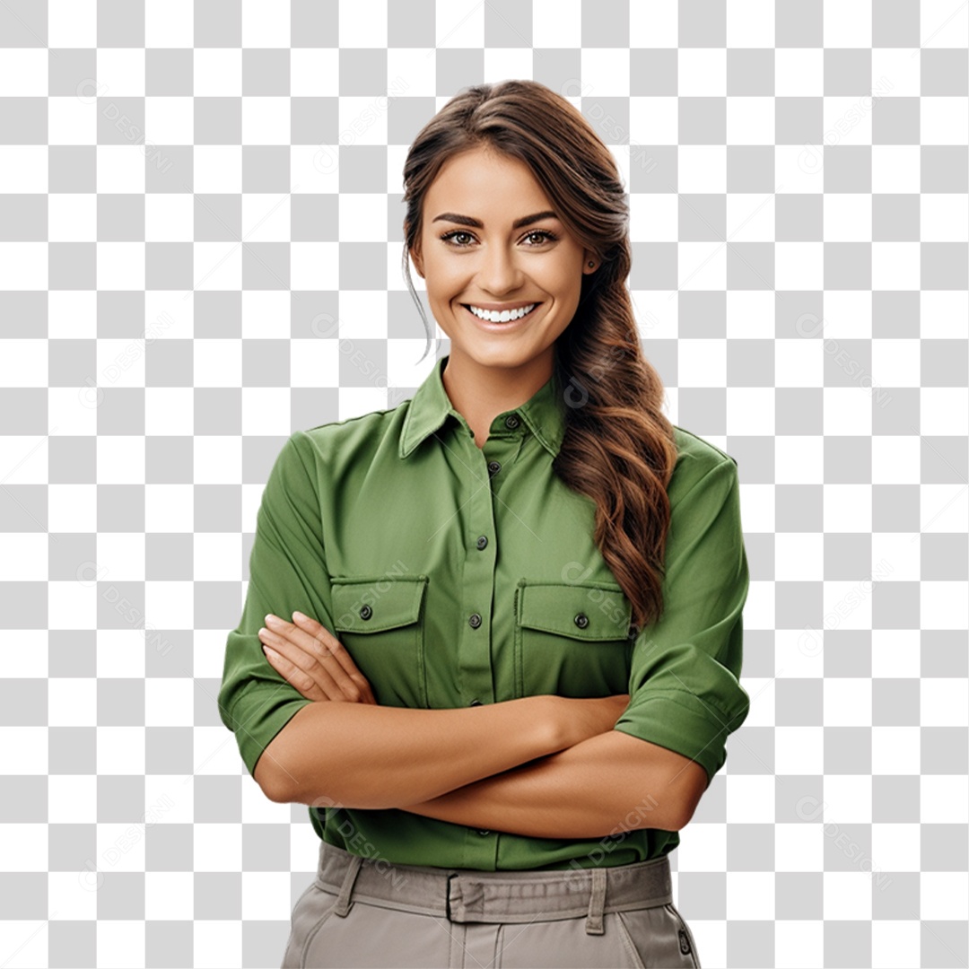 Florista jardineira PNG Transparente