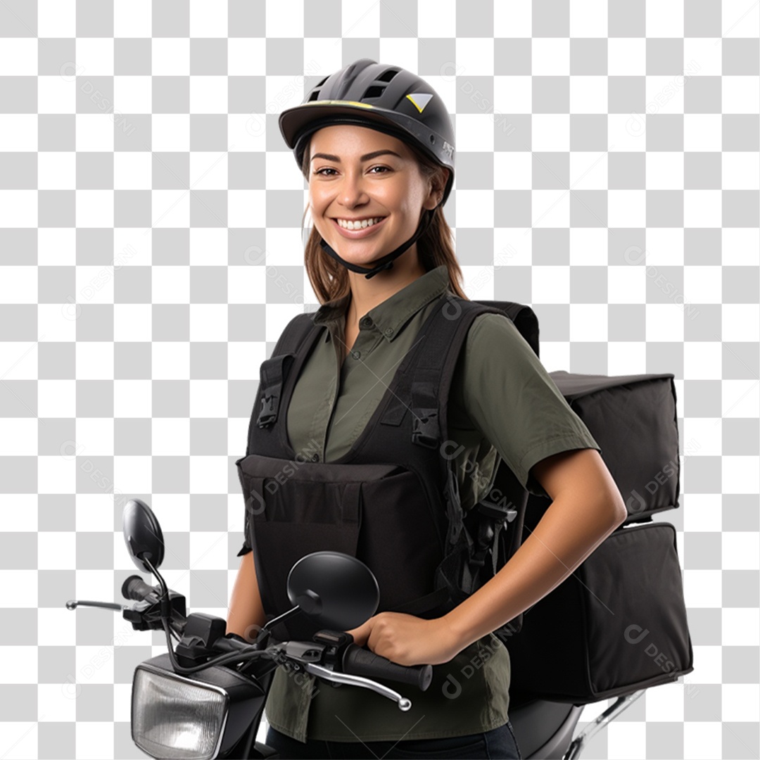 Motogirl Entregas PNG Transparente