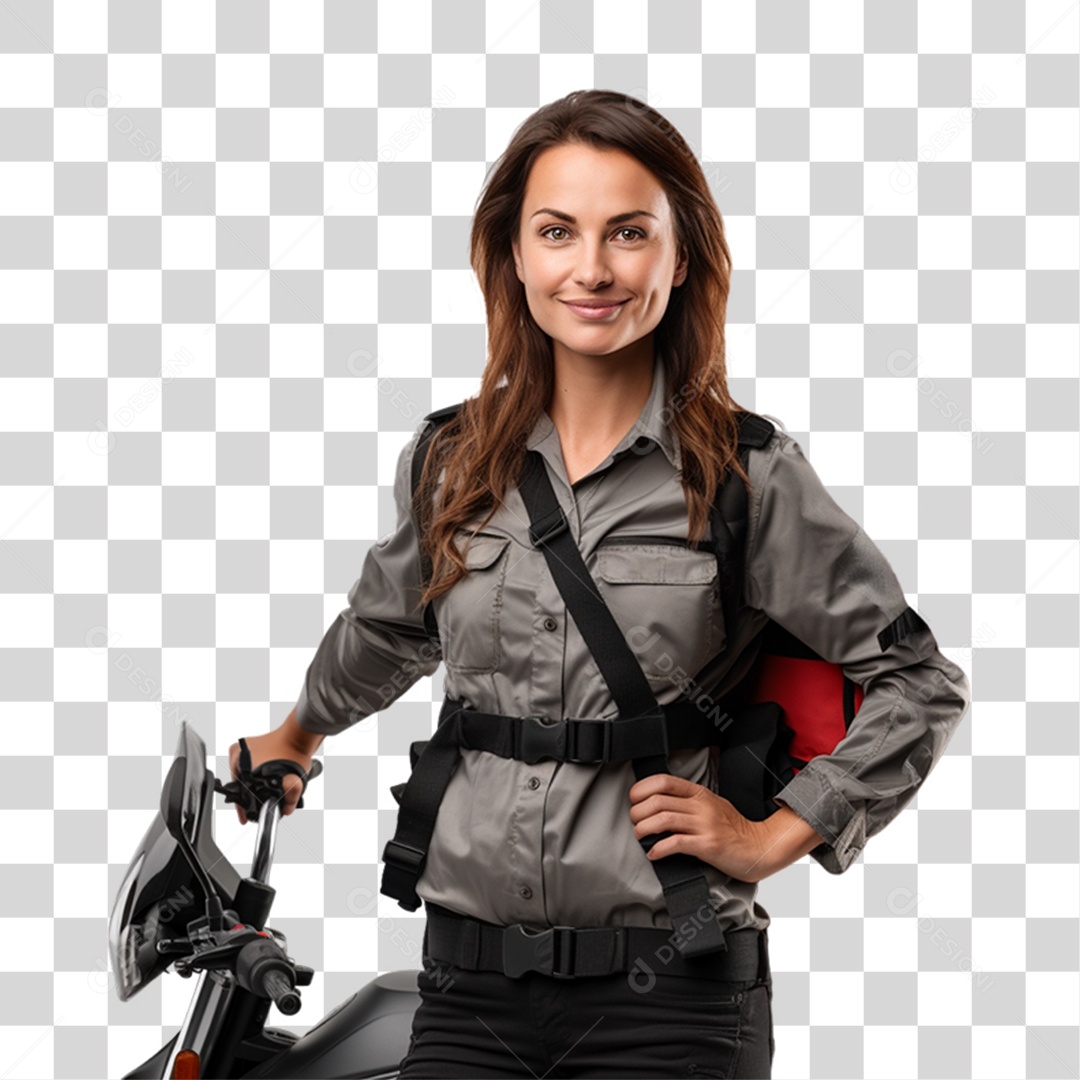 Motogirl Entregas PNG Transparente