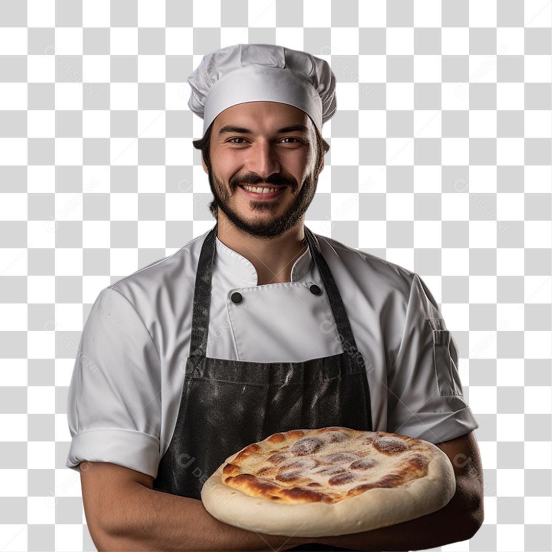 Pizzaiolo Confeiteiro PNG Transparente