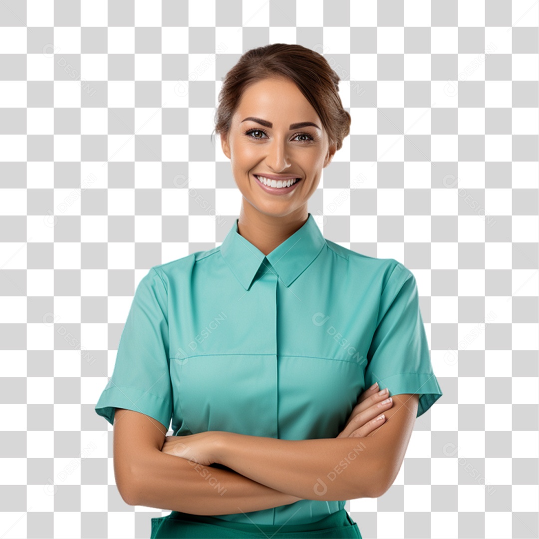 Telemarketing Vendedora PNG Transparente