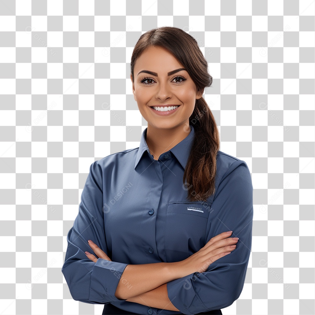 Telemarketing Vendedora PNG Transparente