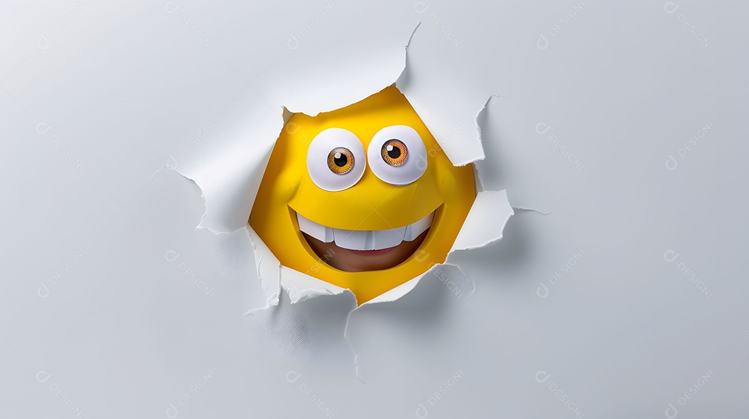 homem feliz enfiando a cabeça para fora da casa