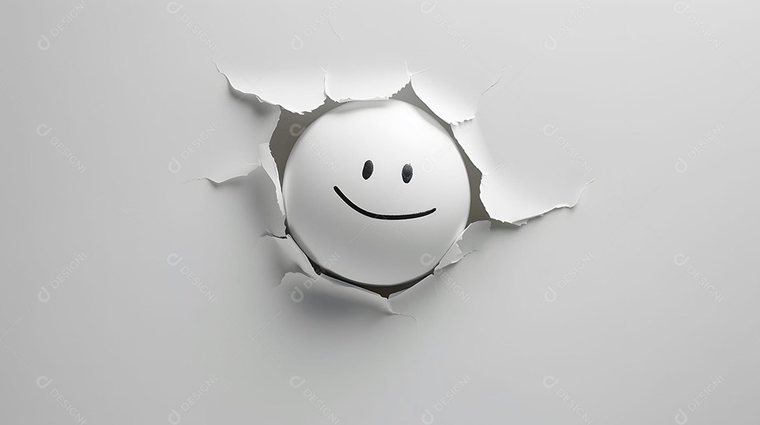 Emoji enfiando a cabeça para fora da casa