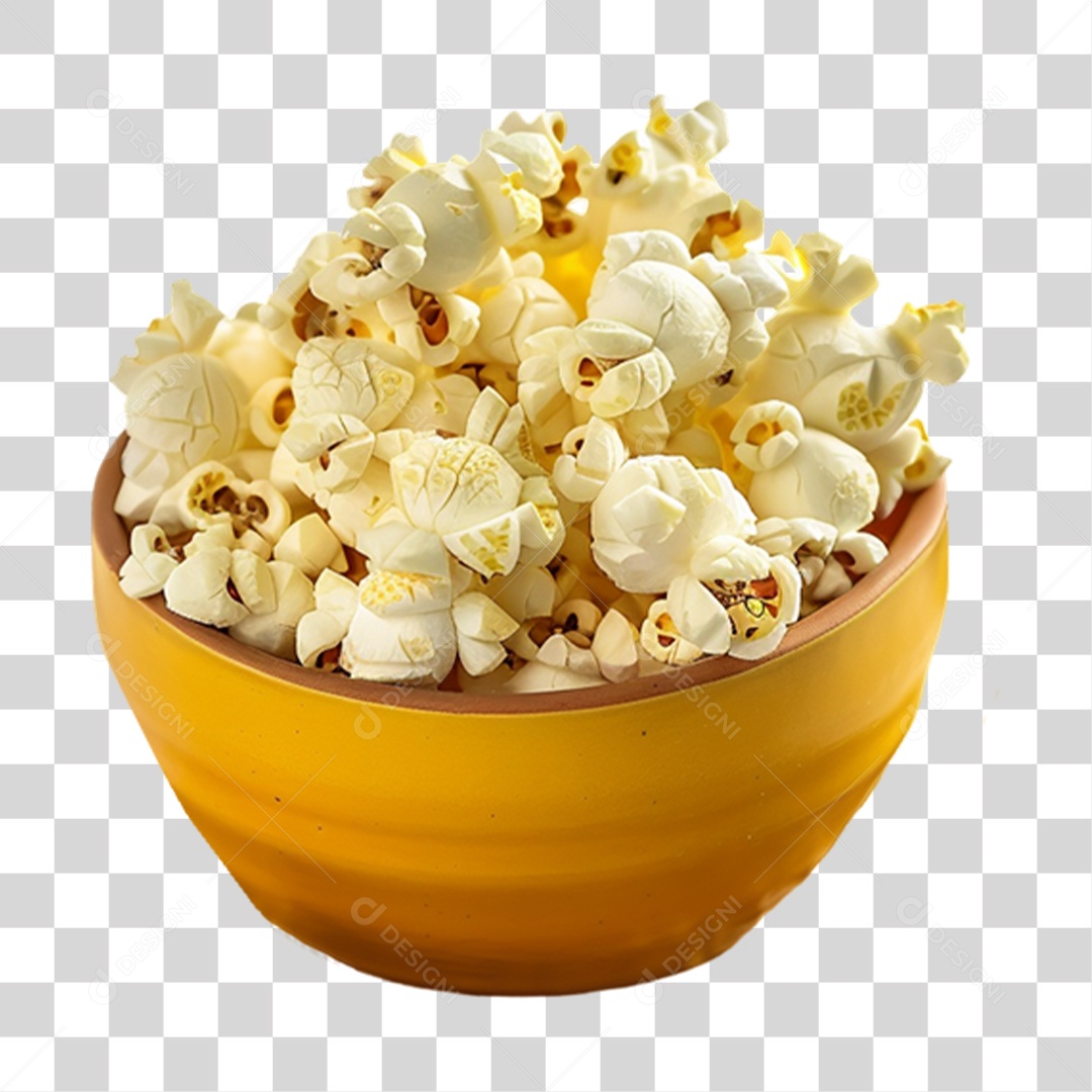 Pote com Pipoca PNG Transparente
