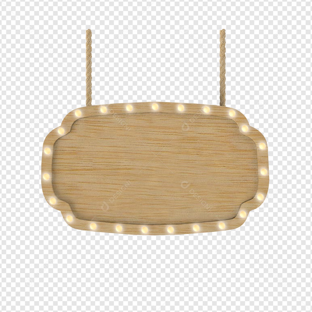 Placa com LED Elemento 3D para Composição PSD