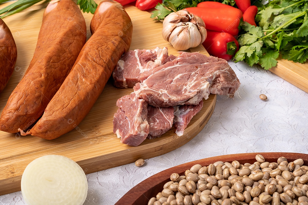 Ingredientes para preparo de uma deliciosa comida