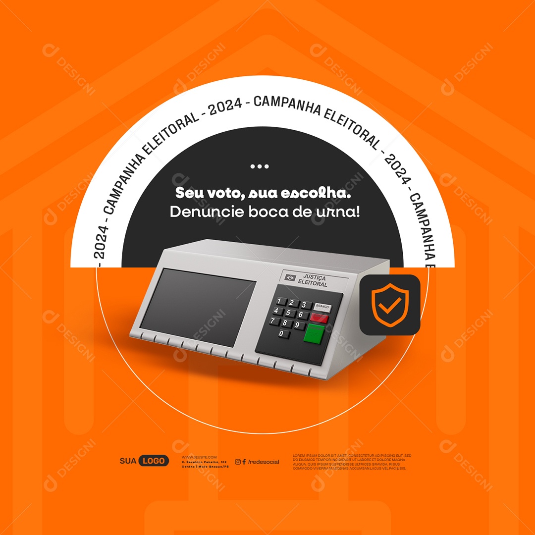 Politica Campanha Eleitoral Campanha Eleitoral Social Media PSD Editável