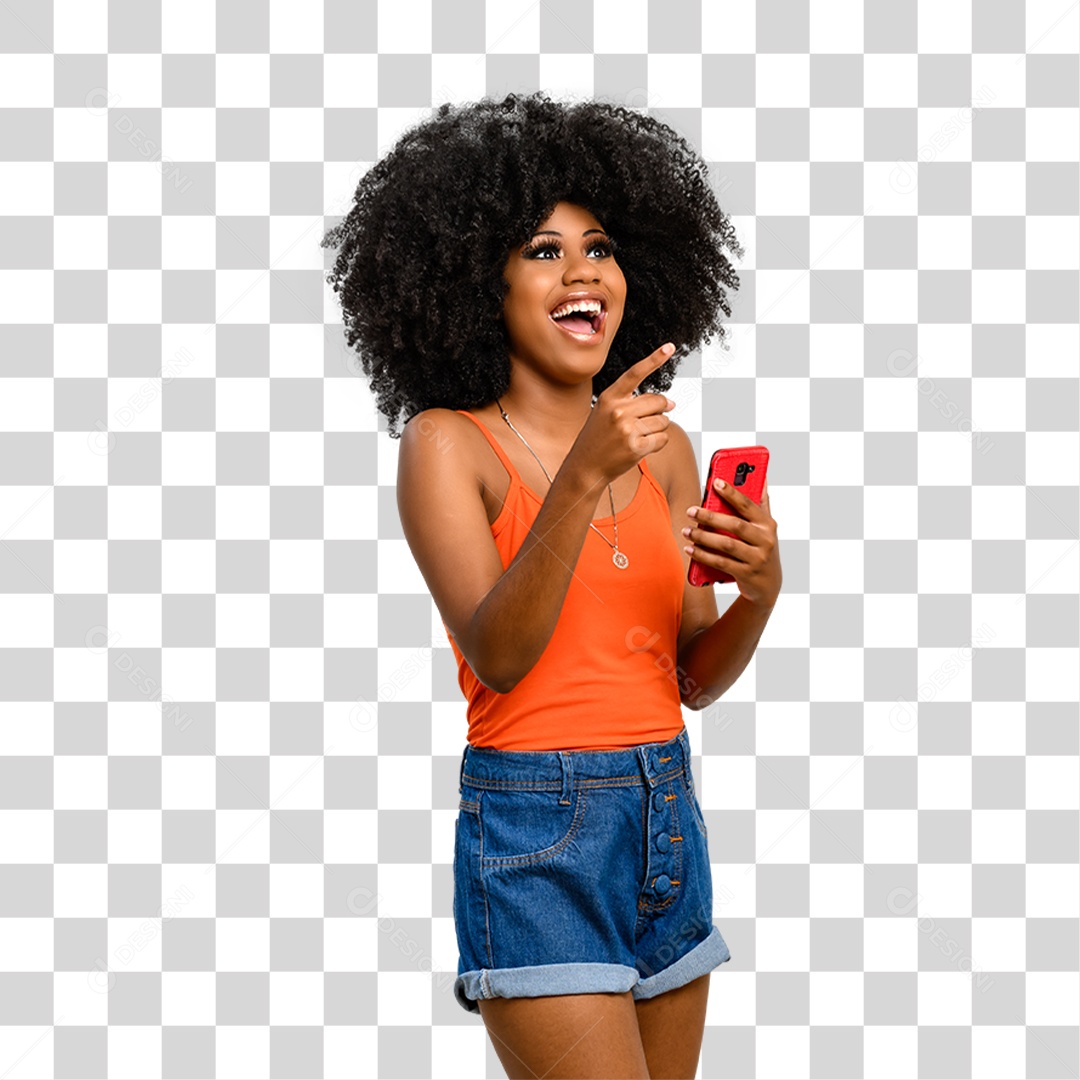 Mulher Morena PNG Transparente