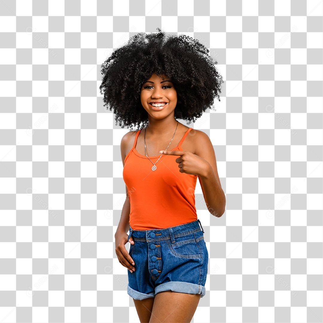 Mulher Morena PNG Transparente