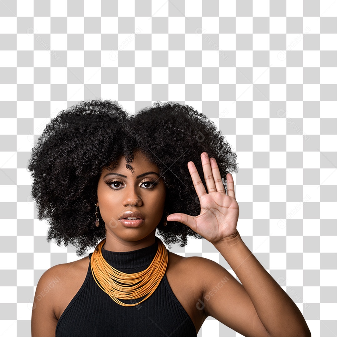 Mulher Morena Estilosa PNG Transparente