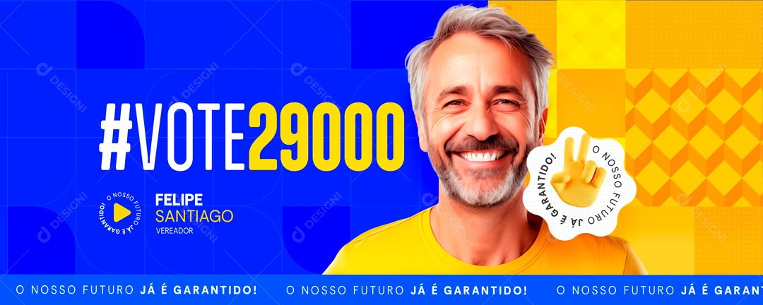 Banner Politica Felipe Santiago 29000 Social Media PSD Editável