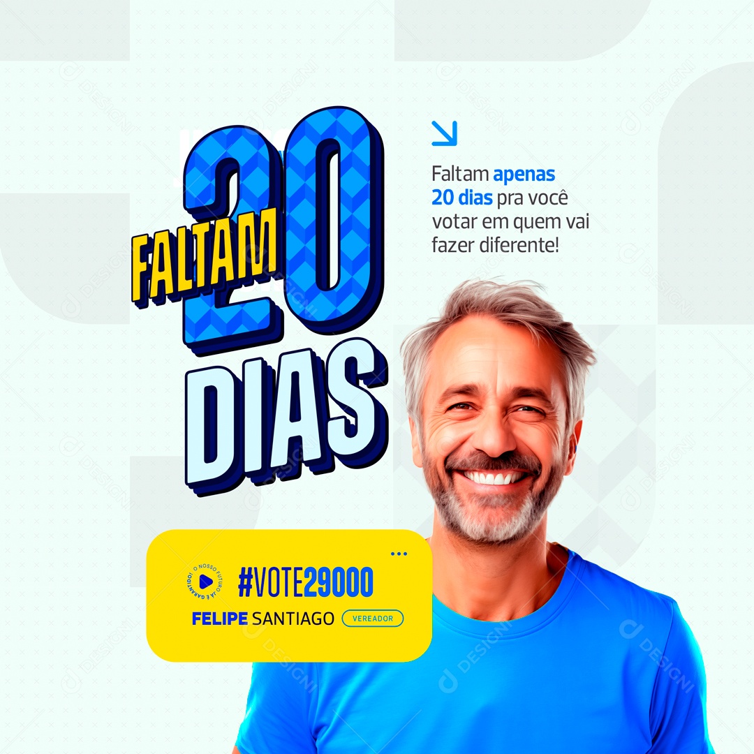 Policy 20 Days Left Social Media PSD Editable