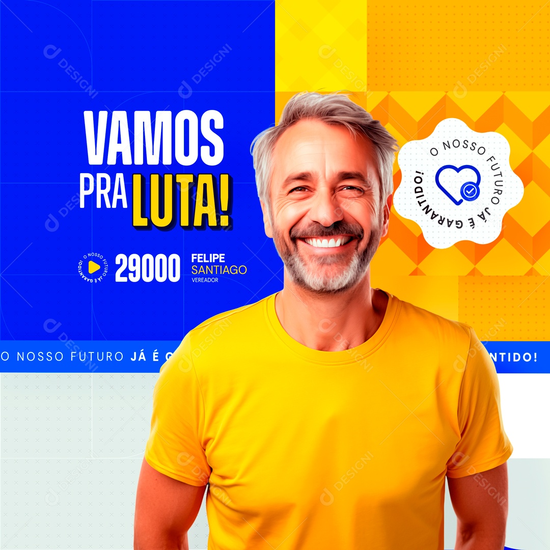 Politica Vamos pra Luta Social Media PSD Editável